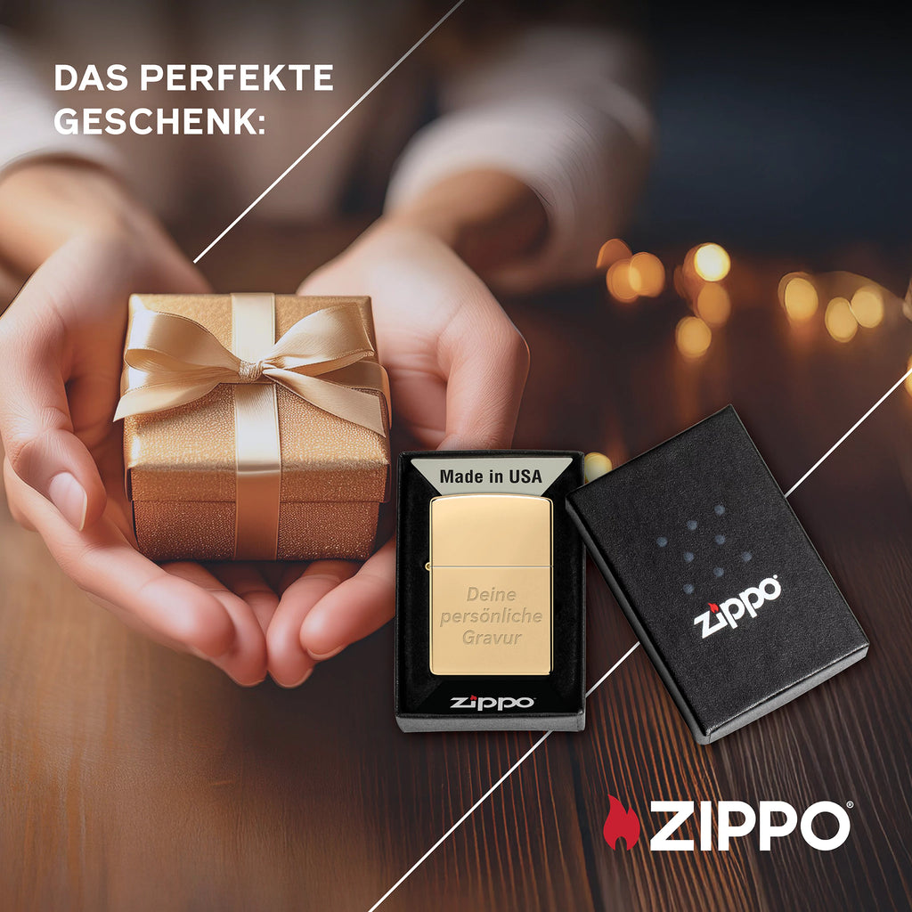 PL ZIPPO 254B BRASS HIGH POLISHED