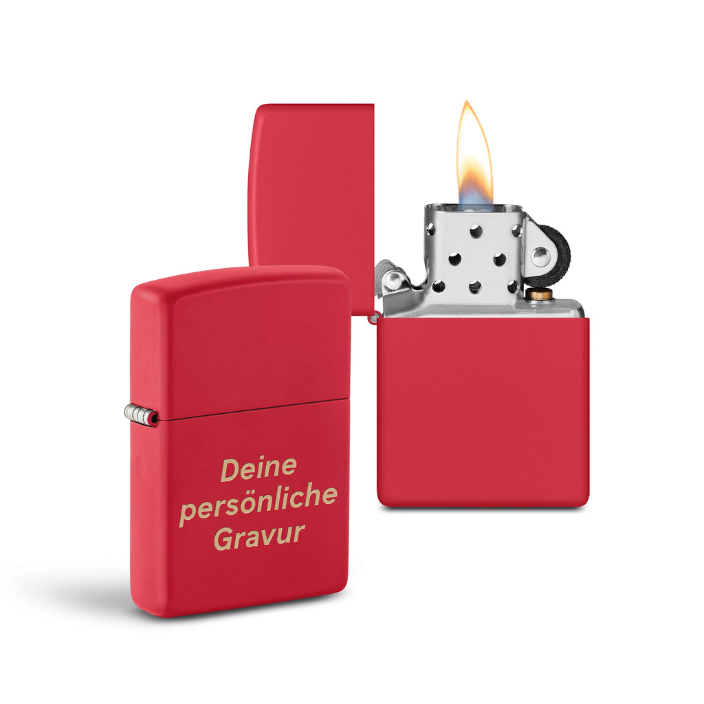 PL ZIPPO 233 RED MATTE