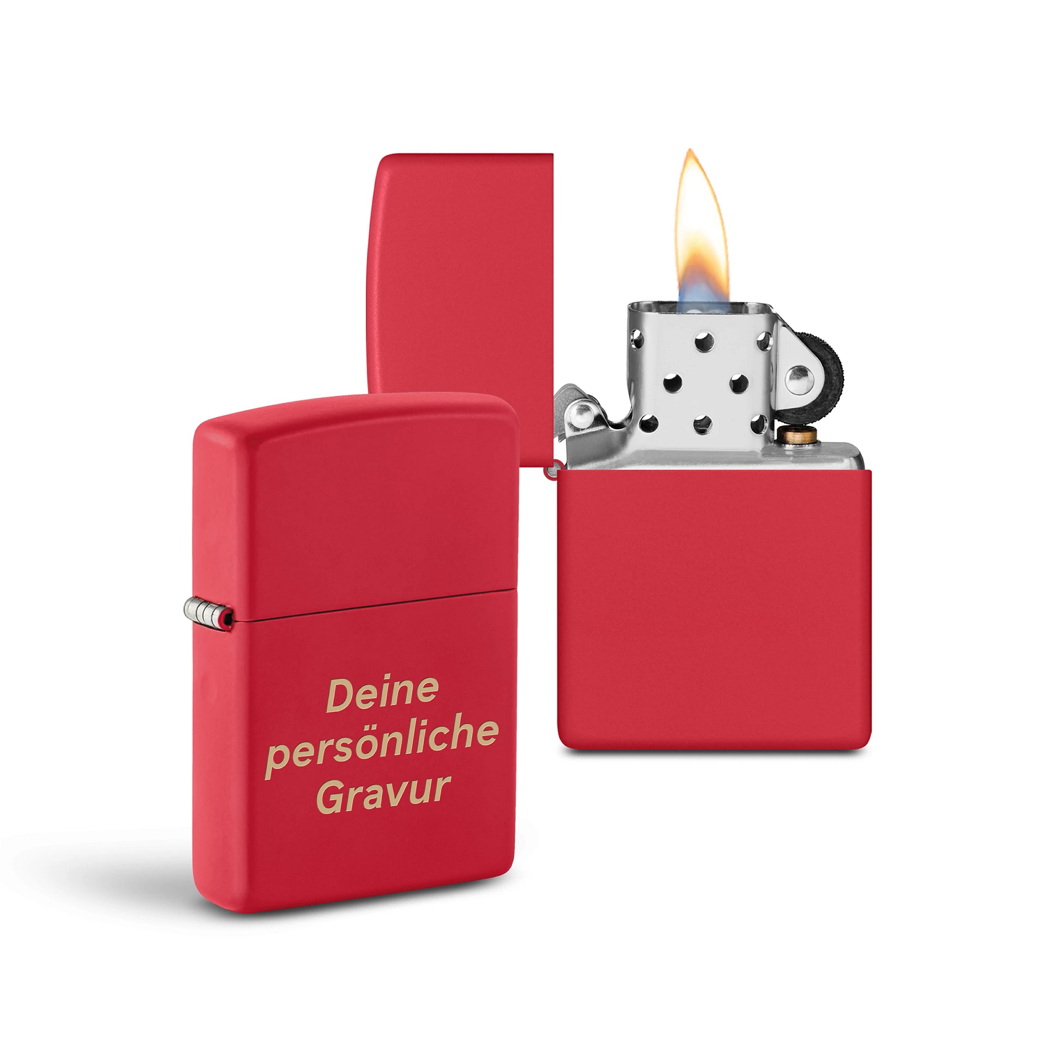 PL ZIPPO 233 RED MATTE