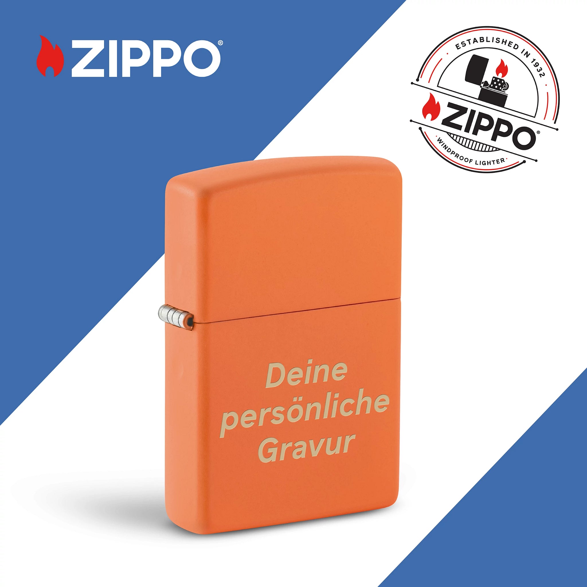 PL ZIPPO 231 ORANGE MATTE