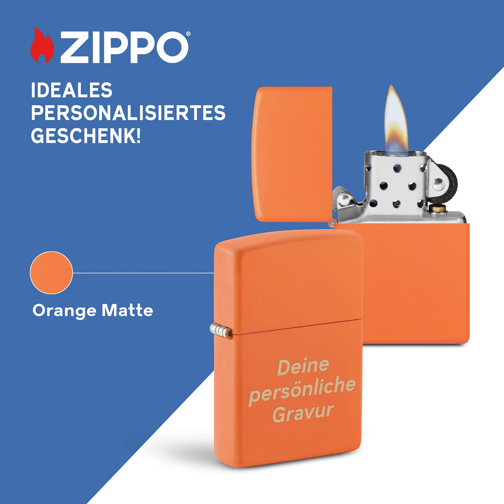 PL ZIPPO 231 ORANGE MATTE