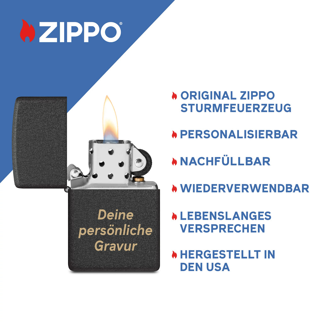 PL ZIPPO 236 BLACK CRACKLE