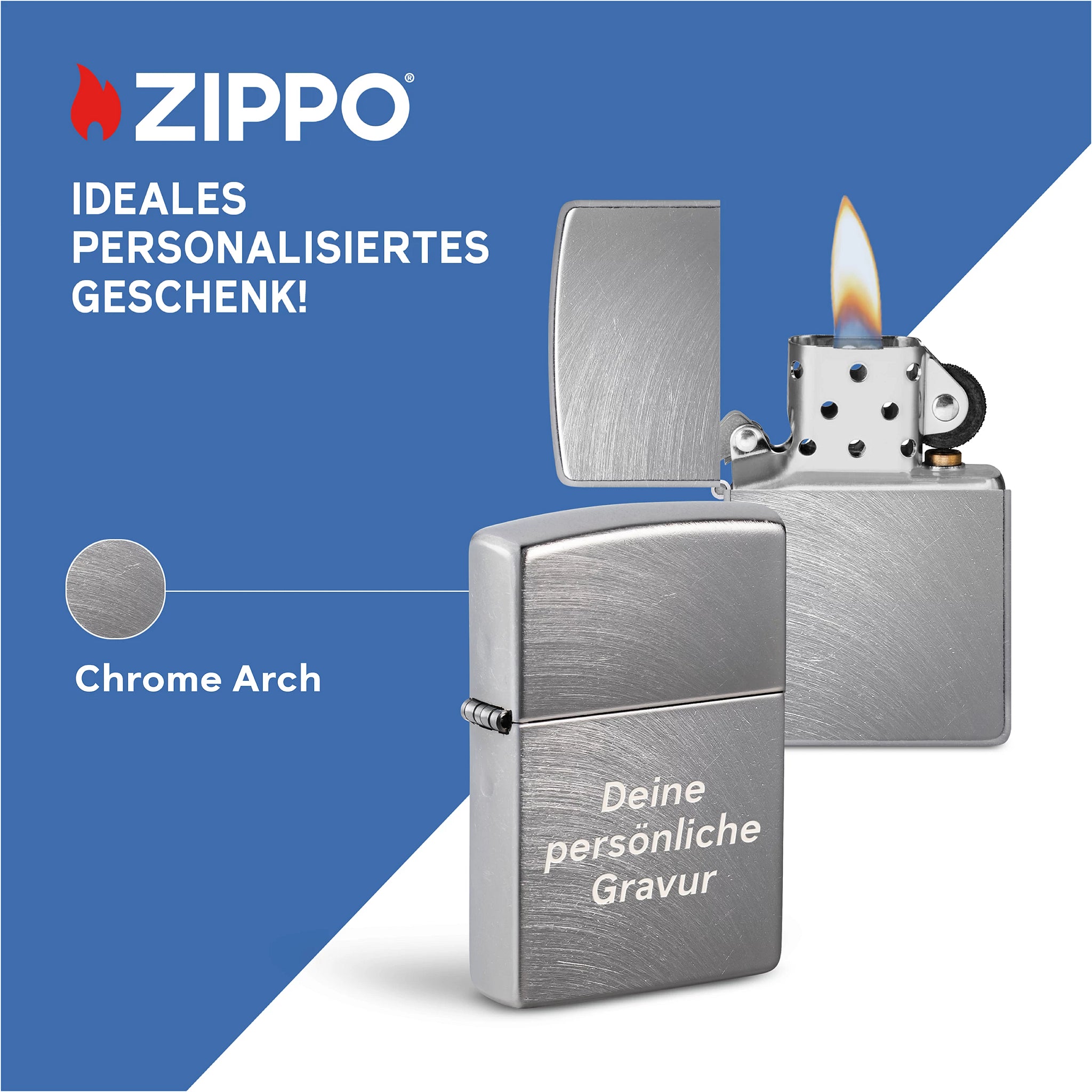PL ZIPPO 24647 REG CHROME ARCH
